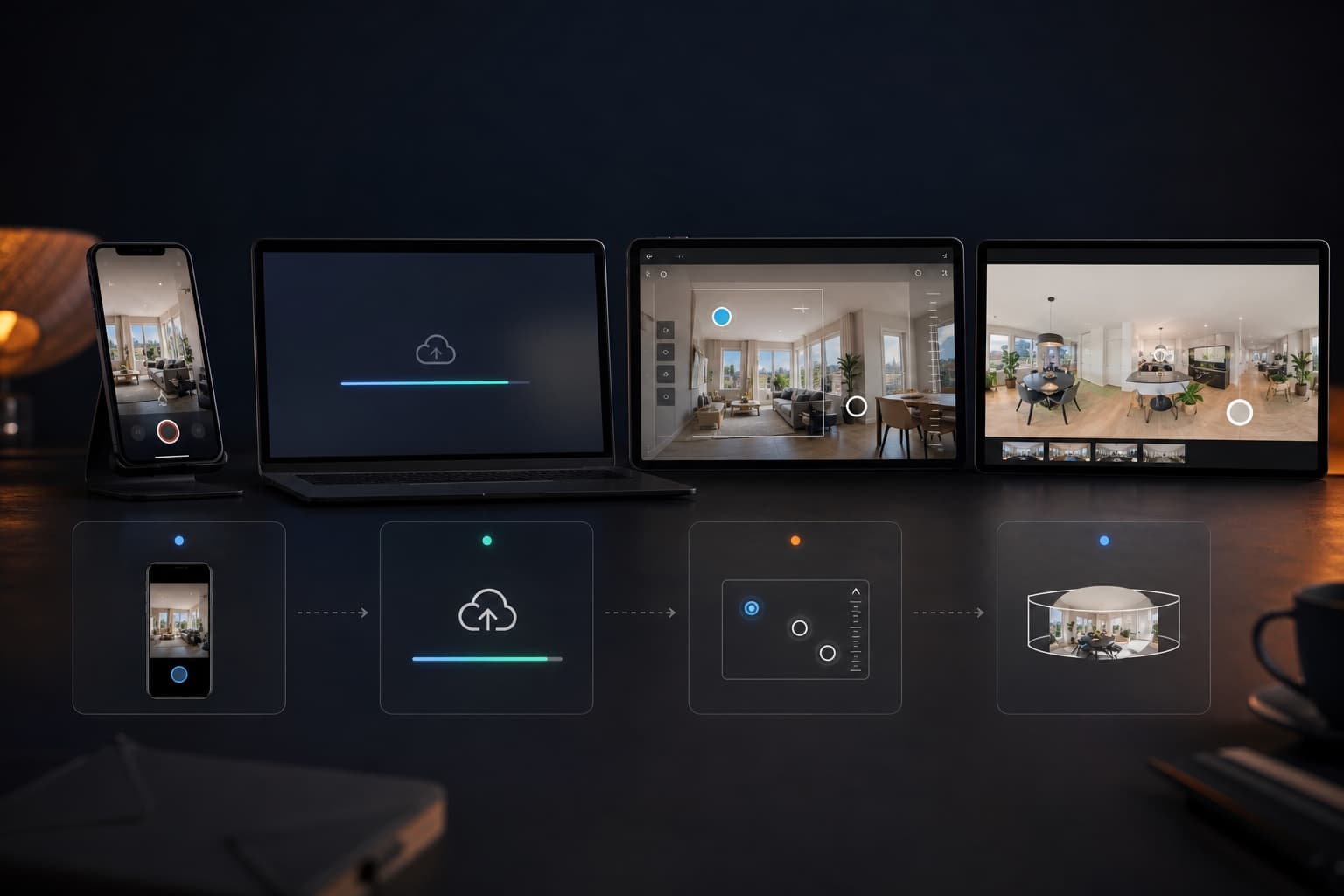 Workflow van upload naar review en publicatie